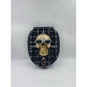 Gemmy Industries Halloween Skull Plaque Animated Sings Soul Man Tested